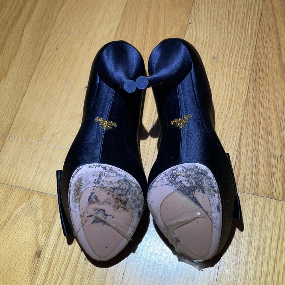 Prada high heel with black satin bow - Picture 4 of 8